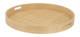 Natural rattan tray (50cm) that combines style and functionality for serving or organizing in any home decor.