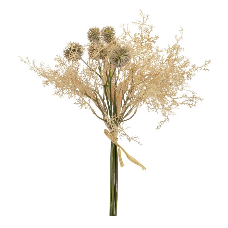 Artificial dried flower bouquet (38cm) in subtle colors, perfect for home decor, offering timeless elegance without maintenance.
