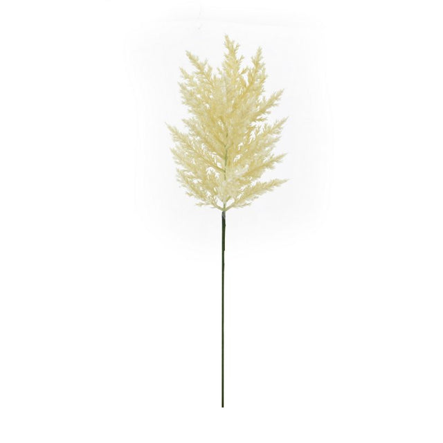 Lifelike cream artificial sorghum spike grass, 66 cm tall, perfect for floral arrangements and home decor.