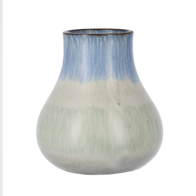 Elegant 20cm ceramic vase with glossy finish, perfect for fresh flowers or as a stunning home decor centerpiece.