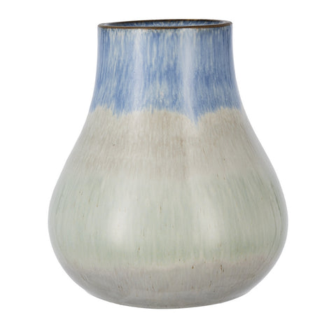 Elegant 25.5cm handcrafted ceramic vase, perfect for floral displays or as a stunning decorative centerpiece.