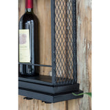 Sleek and modern wine shelf (66x72cm) for stylish wine bottle storage, perfect for home and commercial use.