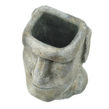 Easter Island-inspired planter, 14x22.5cm, perfect for succulents and herbs, blends function with artistic elegance.