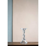 Elegant glass candle stick (12 x 23.5cm) perfect for home decor, weddings, and creating a warm ambiance.