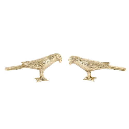 Ornament - ALUMINIUM PARROT SET (21.3cm)