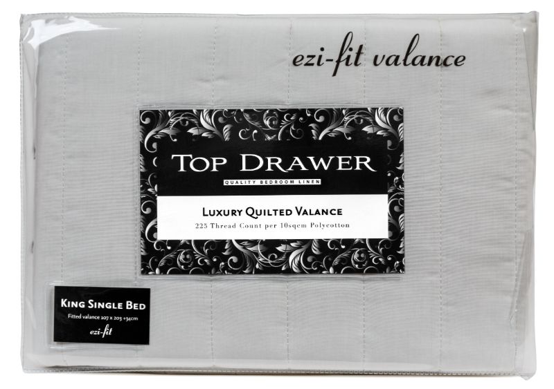 Padded Valance - Top Drawer Polycotton Double (Cream)