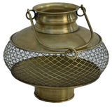 Elegant 29cm gold candle holder crafted from metal, perfect for enhancing any home decor style with sophistication.