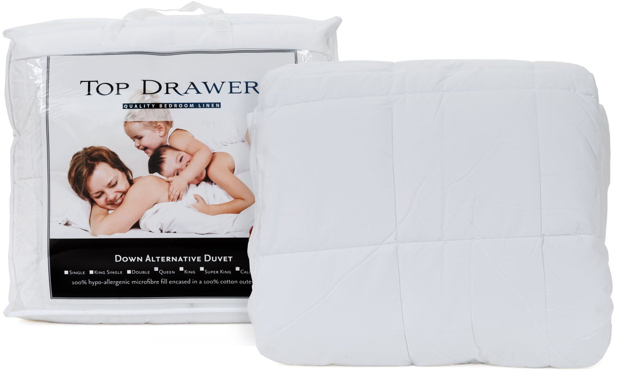 Aernative King Duvet Inner: Hypoallergenic microfibre fill, 300 thread count cotton, 245x210cm, cozy and breathable for quality sleep.