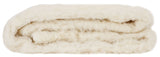 Luxurious king-sized wool underlay with breathable cotton backing for year-round comfort and a snug fit on your mattress.