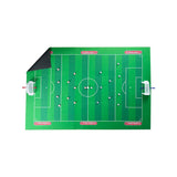 High-quality Subbuteo Deluxe Pitch, 142x96 cm, with smooth polyester surface for enhanced gameplay and easy storage.