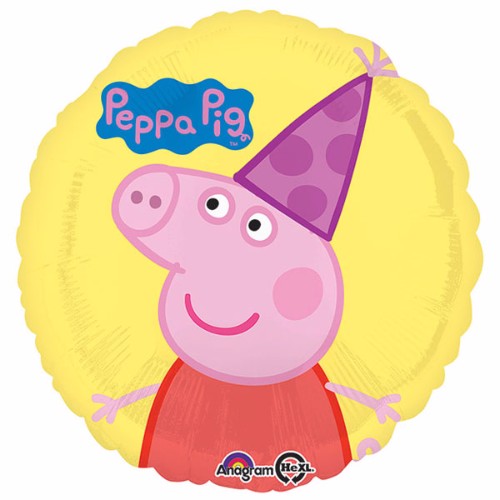 Balloon 45cm Peppa Pig & Hat