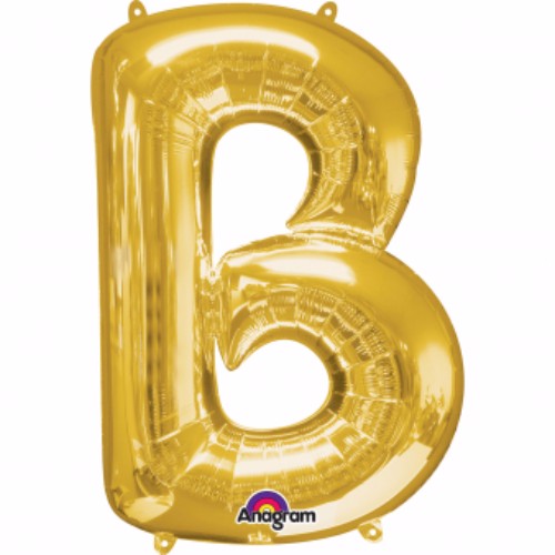 Letter B Gold Megaloon 40cm Foil Balloon