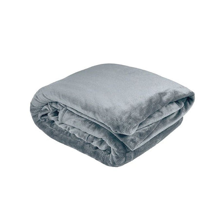 Bambury Ultraplush King Blanket in Steel Blue, 270x230cm, ultra-soft polyester for luxurious comfort and warmth.