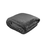 Bambury Ultraplush Double/Queen Blanket in Charcoal, soft and warm, perfect for cozying up on the bed or couch.