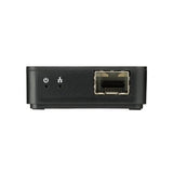 USB-C to Fiber Optic Converter with open SFP slot for customizable high-speed secure network connections.