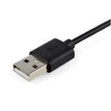 Right-angle USB-A to USB-C cable, 91 cm, ideal for seamless charging and data transfer in tight spaces.