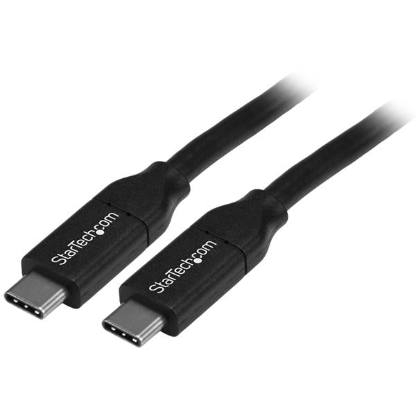 USB-C cable (4m) for fast charging (5A) devices, USB-IF certified, perfect for laptops, smartphones, and tablets.