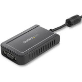 USB to VGA adapter connecting multiple monitors, supports 1920x1200 resolution for enhanced productivity and multitasking.