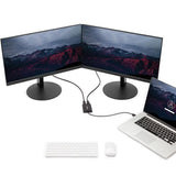 USB to Dual DisplayPort Adapter enabling dual 4K displays at 60Hz for enhanced multitasking and productivity.