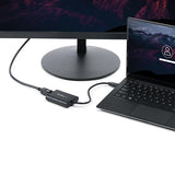 USB 3.0 to DisplayPort adapter connects computers to 4K monitors, enhancing productivity with high-resolution visuals at 30Hz.