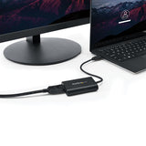 USB 3.0 to DisplayPort adapter for 4K 30Hz display, enhancing productivity with vibrant visuals and easy installation.