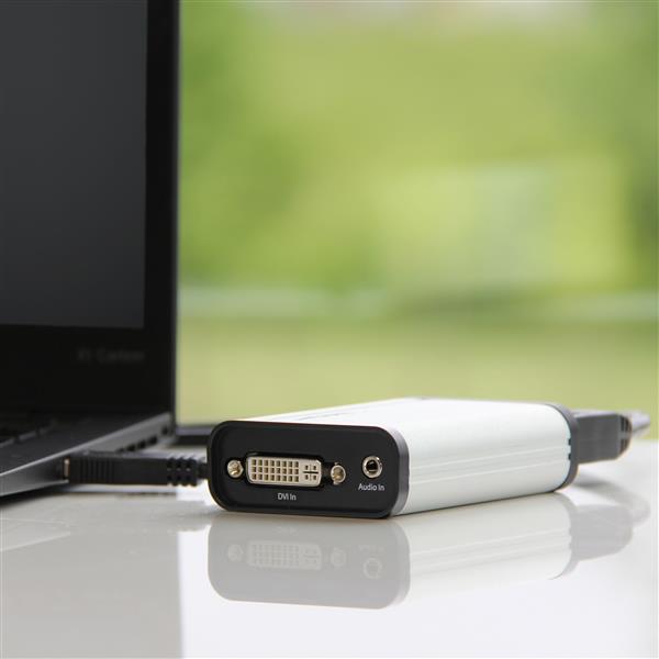 USB 3.0 Capture Device for High-Performance DVI Video - 1080p 60fps - Aluminum