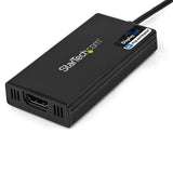 USB 3.0 to 4K HDMI adapter for connecting displays, features ultra HD resolution and easy plug-and-play setup.