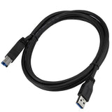 High-speed 2m USB 3.0 A to B cable for reliable data transfer up to 5 Gbps, perfect for peripherals like hard drives and docking stations.