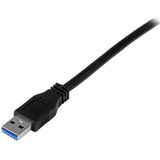 2m USB 3.0 A to B cable for fast data transfer, ideal for peripherals like hard drives and docking stations.