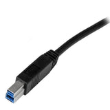 2m SuperSpeed USB 3.0 A to B cable for high-speed data transfer up to 5 Gbps, ideal for connecting USB peripherals.