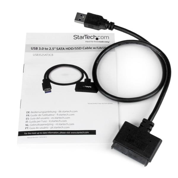 SATA to USB Cable with UASP - SATA III 6Gbps - USB 3.0 - 2.5" SSD or HDD