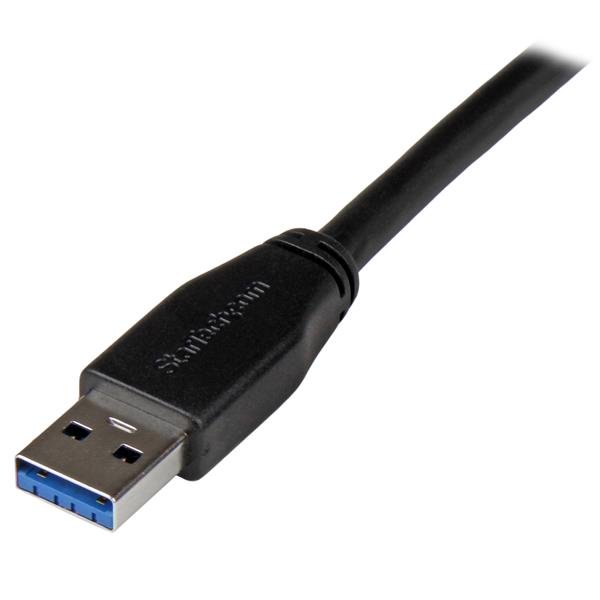 Active USB 3.0 USB-A to USB-B cable, 5m length, ensures stable connections for printers and drives with 5 Gbps speed.