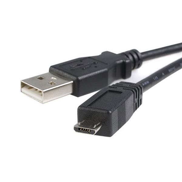 1-meter Micro USB cable featuring USB-A and Micro-B connectors for reliable data transfer and charging of mobile devices.