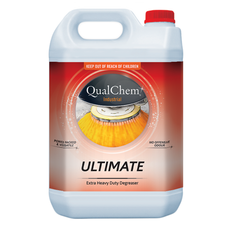 Heavy duty degreaser in a 5-litre container, designed for tough grease removal from various surfaces safely and effectively.