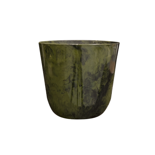 Palermo Pot - Large Marble Green (22 x 23cm)