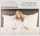 Luxurious taupe European Pillowcase Shammed with 250 thread count, 5cm detail, perfect for bedding or decor.