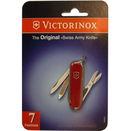 Compact Victorinox Pocket Knife V06223b1 Classic with multiple tools, perfect for everyday adventures and easy portability.