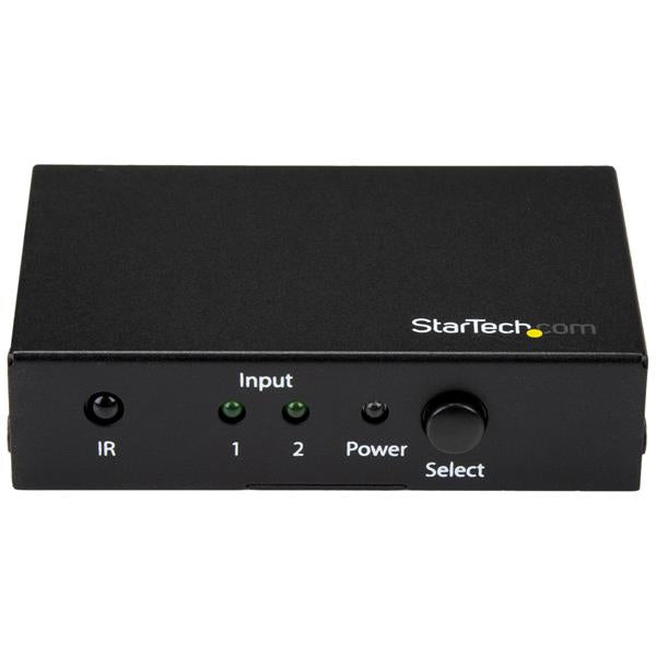 2-Port HDMI Switch - 4K 60Hz, connecting two devices to one display, supporting 4K at 60Hz with automatic switching and HDR.