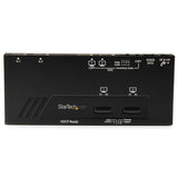 2x2 HDMI Matrix Switch allowing seamless 4K switching between two HDMI sources and displays, ideal for diverse AV setups.