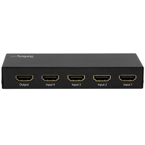 4-Port HDMI Automatic Switch enabling seamless 4K 60Hz connectivity for multiple devices with automatic and manual control options.