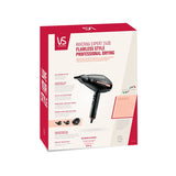 Powerful VS Sassoon Ravenna Expert 2400 Hair Dryer with AC motor, Ceramic Tourmaline, and Ionic Conditioning for fast, frizz-free results.