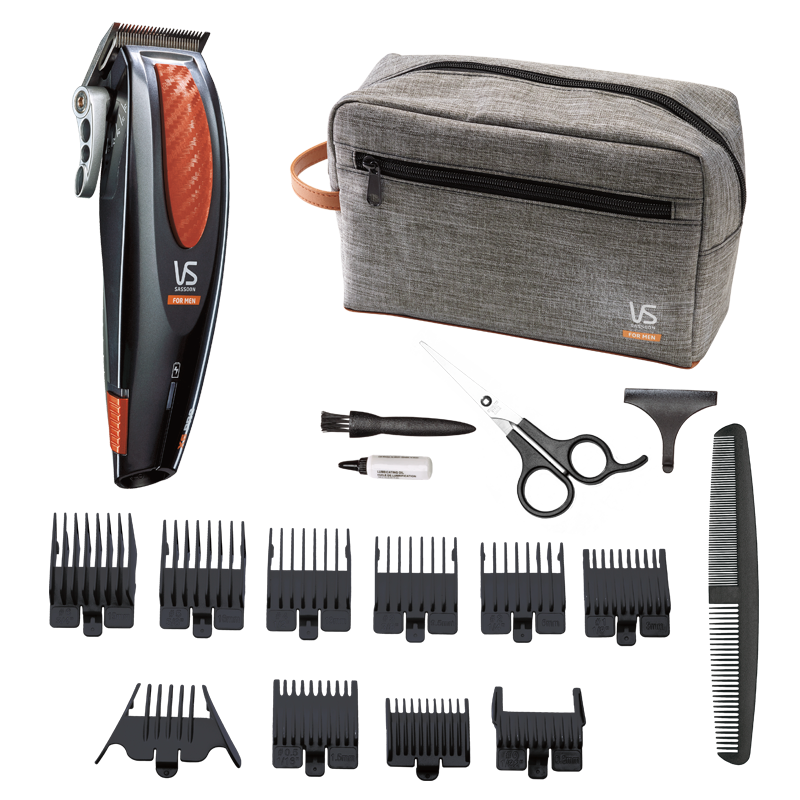 High-performance Vidal Sassoon X6 Pro Hair Clippers with stainless steel blades for precision cutting and effortless styling.