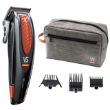 Professional-grade X6 Pro hair clippers by Vidal Sassoon, featuring stainless steel blades and innovative comb guide for salon-quality cuts.