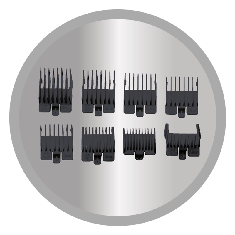Precision hair clippers with stainless steel blades, offering 6x cutting power for effortless styling and shaping.