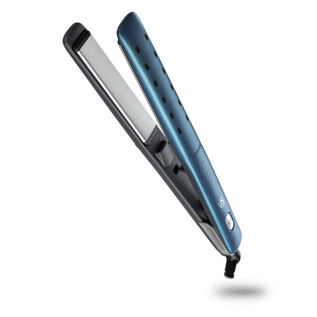 VS Sassoon Wet & Dry Hair Straightener showcasing versatile styling, ceramic technology, and adjustable heat for all hair types.