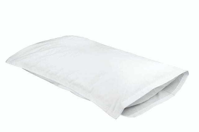 White Lodge Pillow Slip with 20mm flange, 220 thread count, for Super King pillows, offering luxury and comfort.