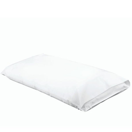 Lodge Pillow slip in white, crafted from a soft 50% cotton and 50% polyester blend with a 220 thread count for comfort.