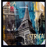 Set of 2 Eiffel Tower paintings, 100cm each, featuring unique concave and convex designs for a stylish Parisian decor.