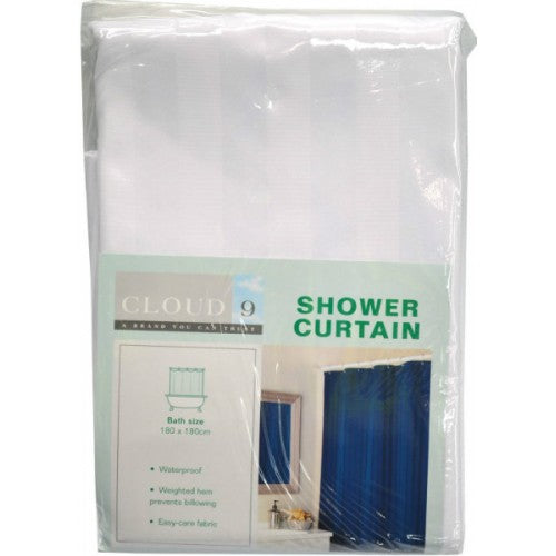 Bath Curtain Plain White