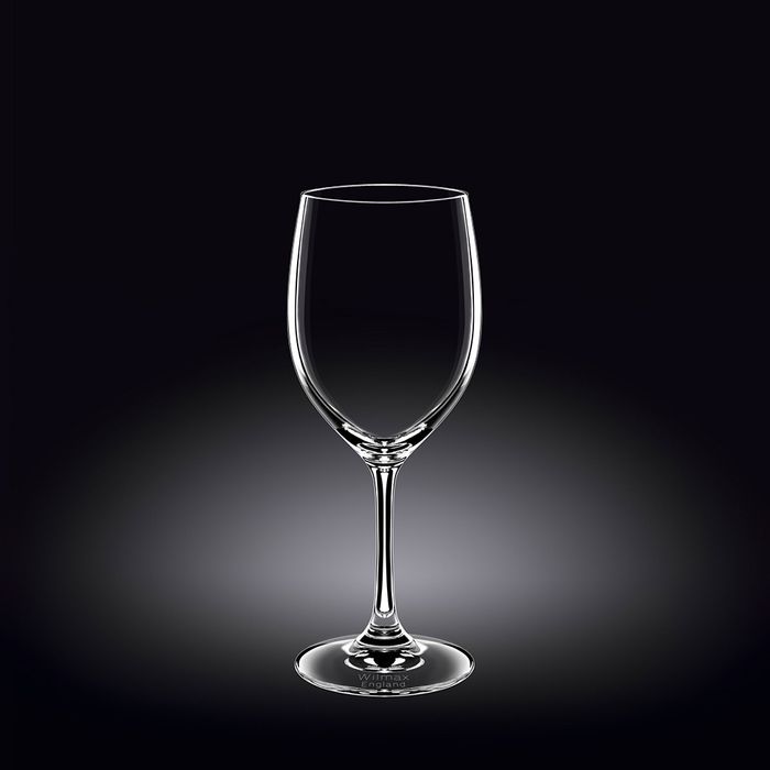 Set of 6 lead-free crystalline wine glasses (350ml), combining elegance, durability, and scratch resistance for wine lovers.